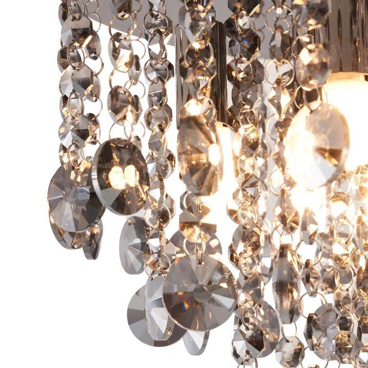 Qazqa Klassieke Plafondlamp Zwart Met Smoke Glas - Medusa