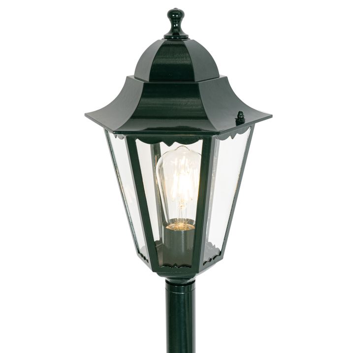 Qazqa Klassieke Staande Buitenlamp Donker Groen 125 Cm IP44 - New Orleans