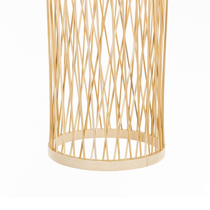 Qazqa Landelijke Buiten Hanglamp Rotan 25 Cm - Calamus