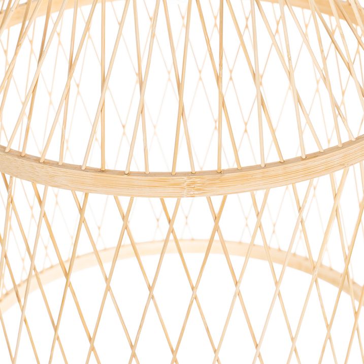 Qazqa Landelijke Buiten Hanglamp Rotan 40x55 Cm - Calamus