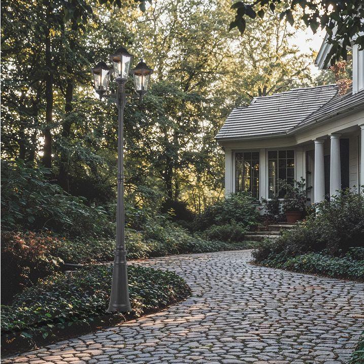 qazqa Landelijke buiten lantaarn zwart IP44 - New Orleans