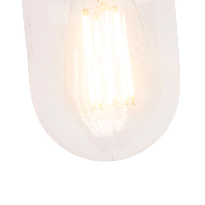 Qazqa Landelijke Buitenwandlamp Donkergrijs IP44 - Kansas