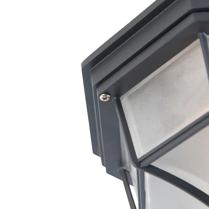 Qazqa Landelijke Plafondlamp Donkergrijs 26 5 IP44 - Bri