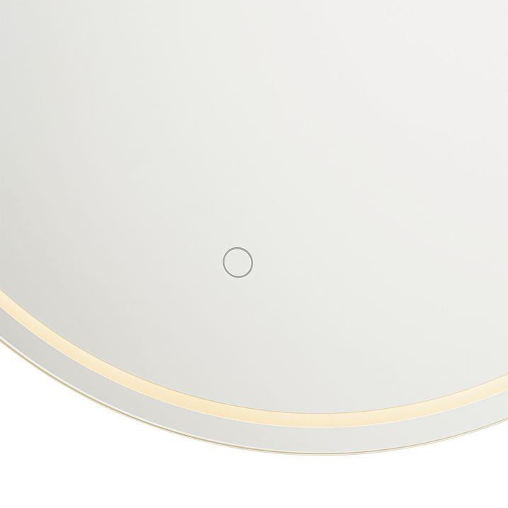 Qazqa Moderne Badkamerspiegel 60 Cm Incl. LED En Touch Dimmer - Sebas