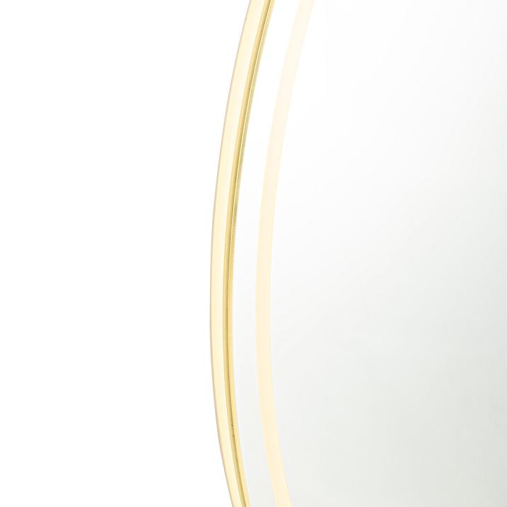 Qazqa Moderne Badkamerspiegel 60 Cm Incl. LED En Touch Dimmer - Sebas