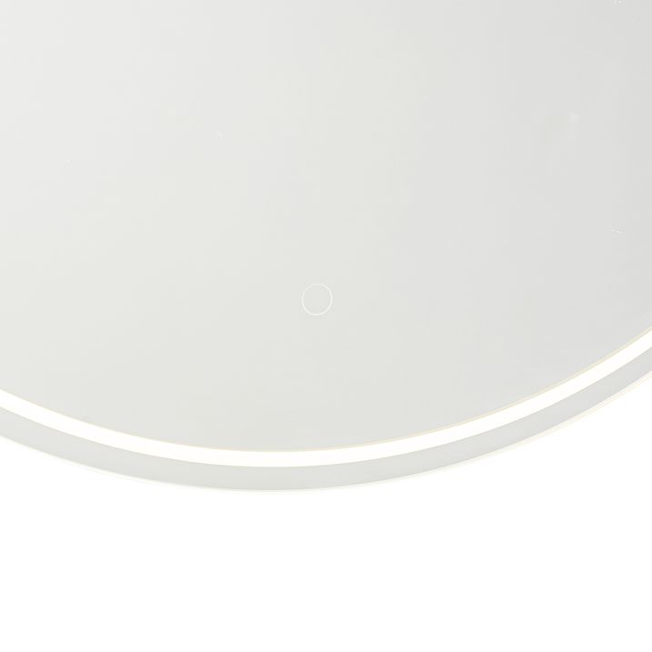 Qazqa Moderne Badkamerspiegel 80 Cm Incl. LED En Touch Dimmer - Sebas