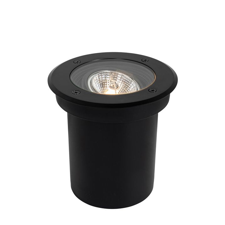 qazqa Moderne buiten grondspot zwart AR70 verstelbaar IP65 - Delux