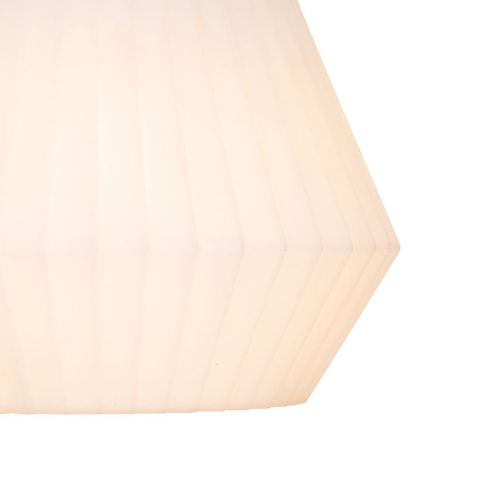Qazqa Moderne Buiten Hanglamp Zwart Met Witte Kap 32.9 Cm IP44 - Robbert