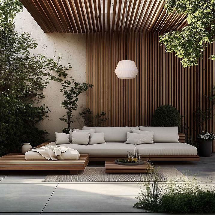 qazqa Moderne buiten hanglamp zwart met witte kap 45 6 cm IP44 - Robbert