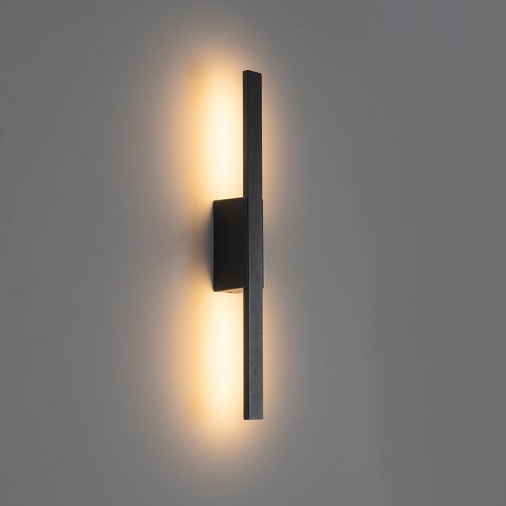 qazqa Moderne buiten wandlamp zwart incl. LED IP54 - Jamal