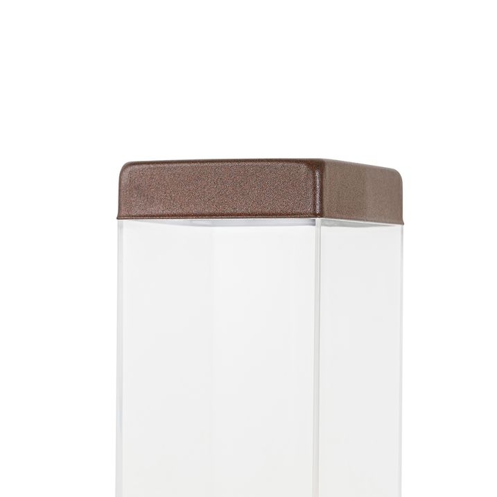 Qazqa Moderne Buitenlamp Paal Roestbruin 80 Cm - Malios