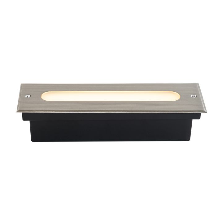 Qazqa Moderne Grondspot Staal 30 Cm Incl. LED IP65 - Eline