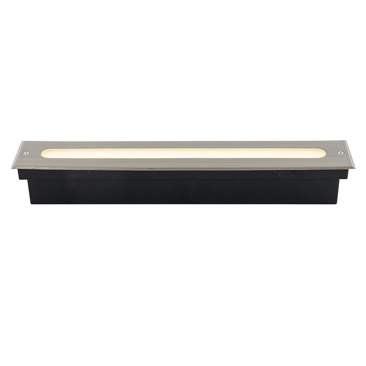 Qazqa Moderne Grondspot Staal 50 Cm Incl. LED IP65 - Eline