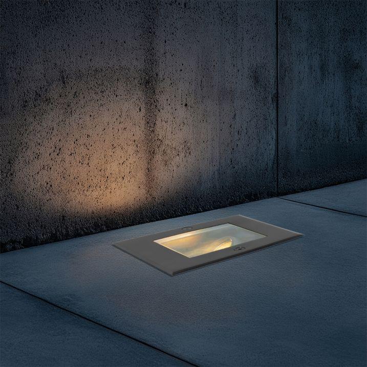 qazqa Moderne grondspot zwart verstelbaar IP65 - Oneon