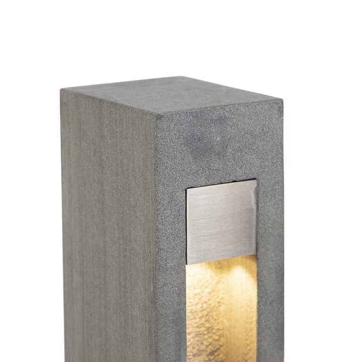 Qazqa Moderne Staande Buitenlamp Bazalt 70 Cm - Sneezy