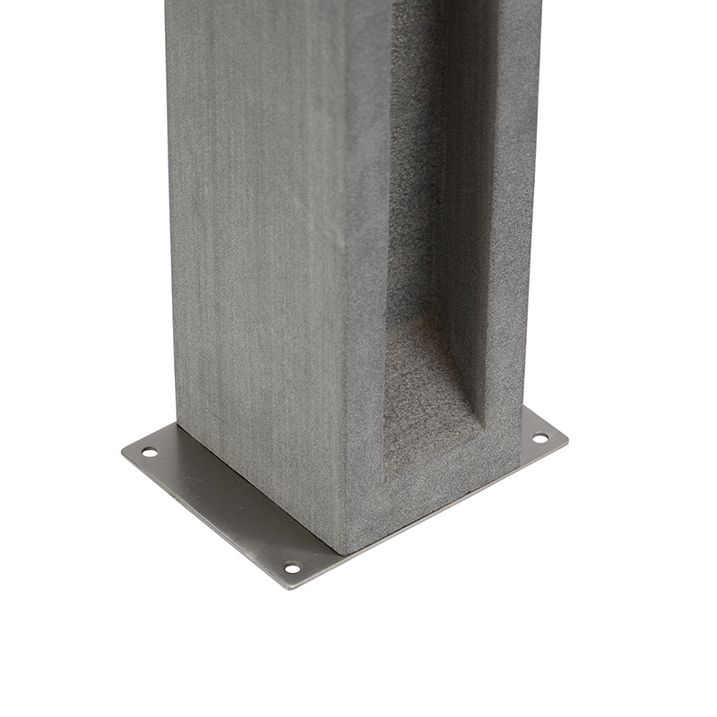 Qazqa Moderne Staande Buitenlamp Bazalt 70 Cm - Sneezy