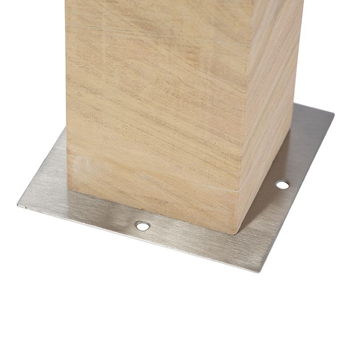 Qazqa Moderne Staande Buitenlamp Zandsteen 40 Cm - Grumpy