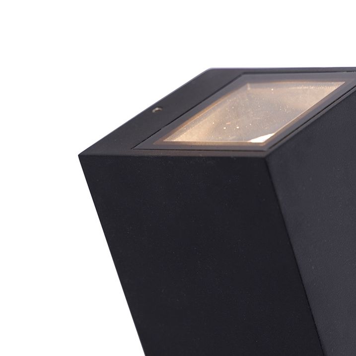 Qazqa Moderne Wandlamp Zwart 2-lichts AR70 IP54 - Baleno