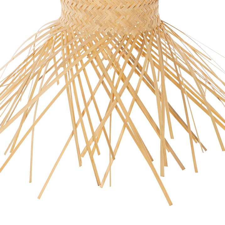 Qazqa Oosterse Buiten Hanglamp Bamboe 3-lichts IP44 - Carlos