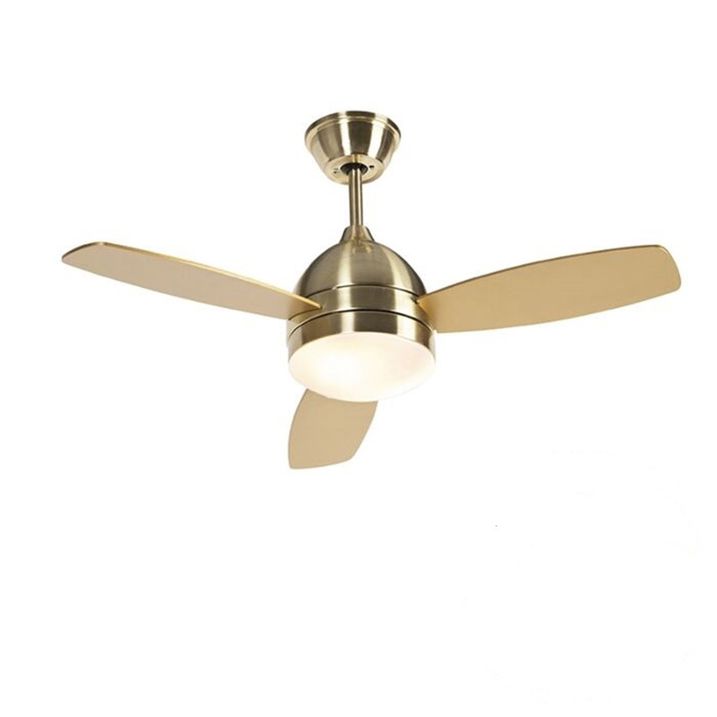 Qazqa Plafondventilator Messing 96cm Met Afstandsbediening - Rotar