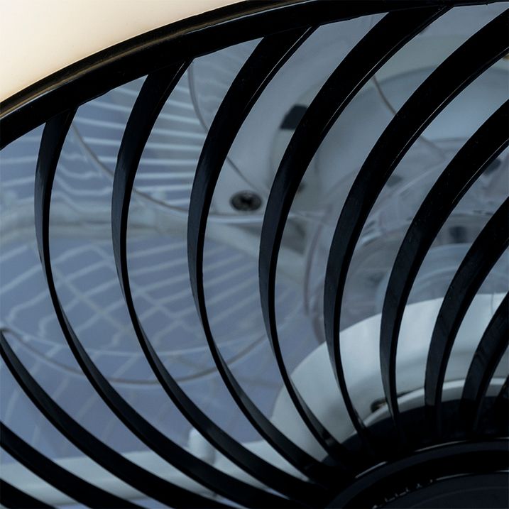 Qazqa Plafondventilator Vierkant Zwart Incl. LED Dimbaar - Climo