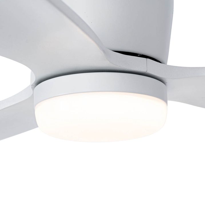 Qazqa Plafondventilator Wit 132cm Incl. LED Dimbaar Met Afstandsbediening - Sofio