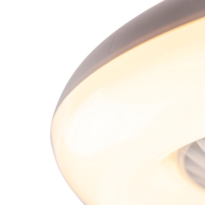 Qazqa Plafondventilator Wit 55.5cm Incl. LED Dimbaar Met Afstandsbediening - Clima