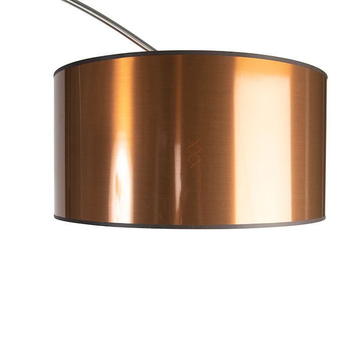 Qazqa Booglamp Staal Kap Koper 50 Cm - XXL