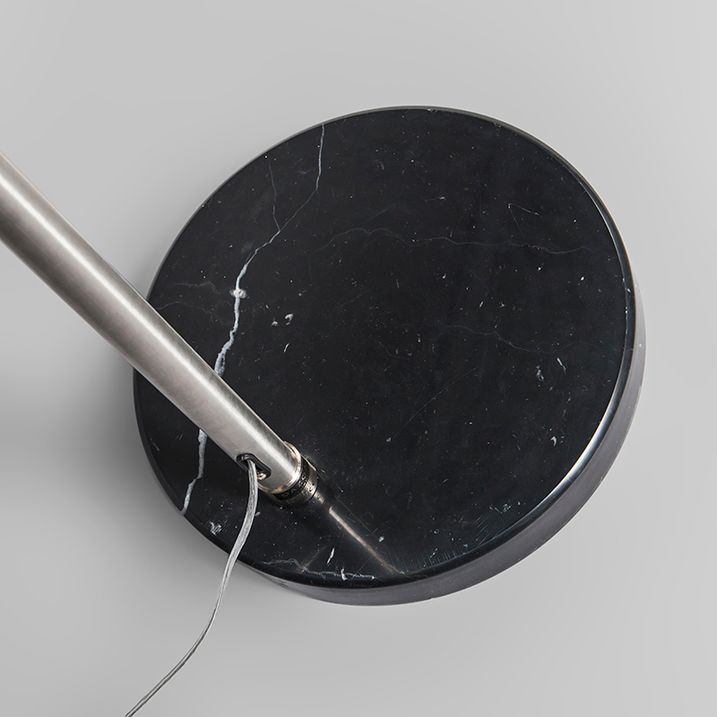 Qazqa Booglamp Staal Stoffen Kap Bruin 45 Cm - XXL