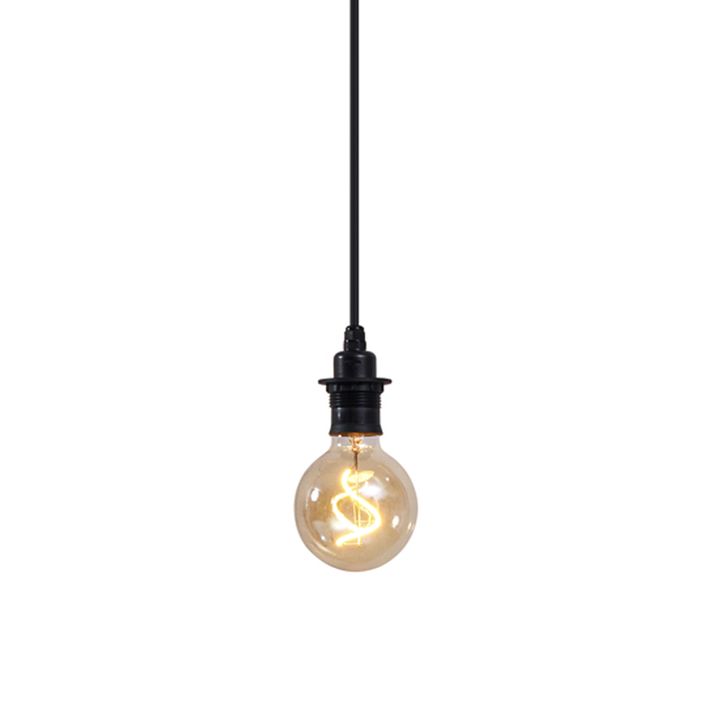 qazqa Buiten hanglamp zwart IP44 - Cava