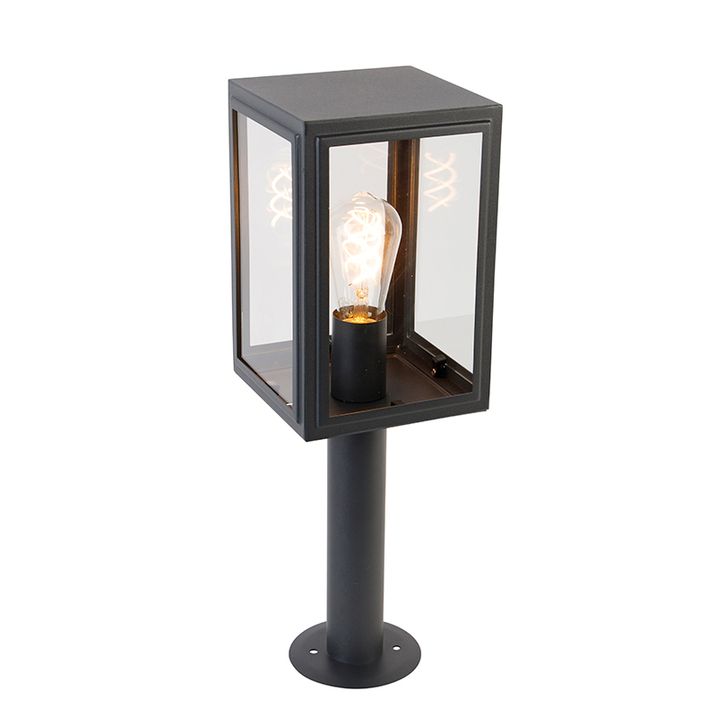 Qazqa Buitenlamp Paal Grijs 50 Cm IP44 - Sutton