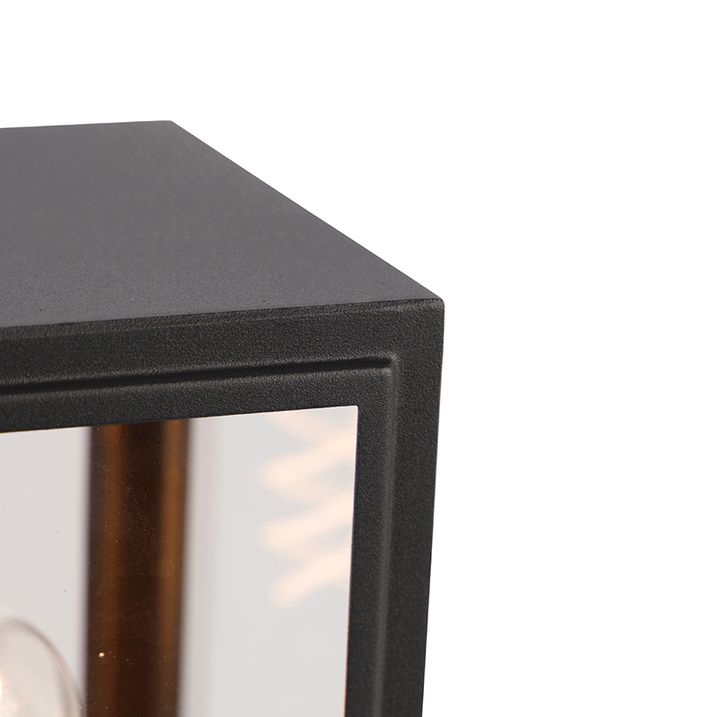 Qazqa Buitenlamp Paal Grijs 50 Cm IP44 - Sutton