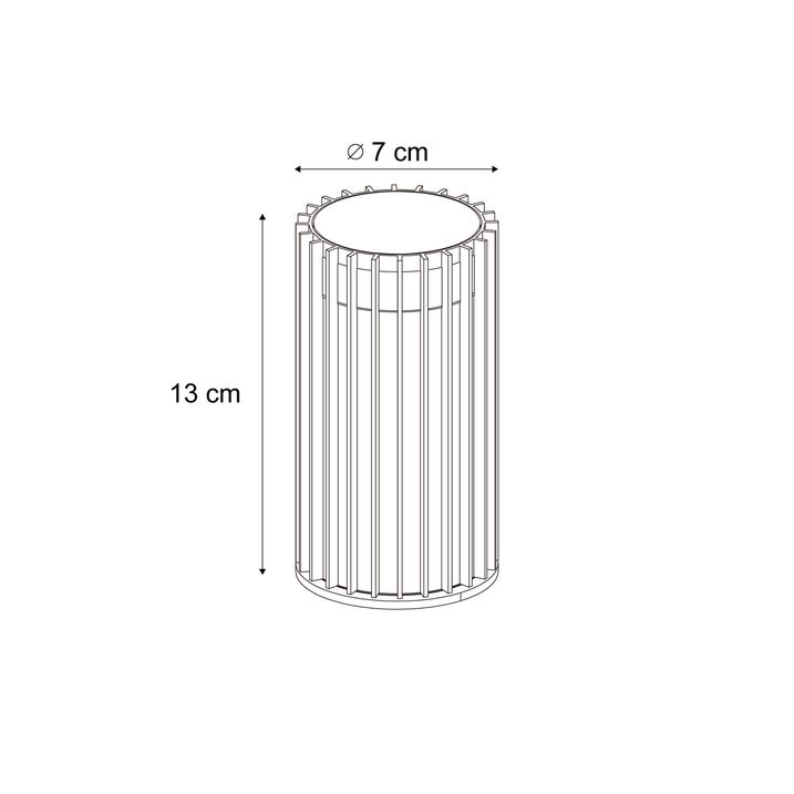 Qazqa Design Buiten Plafondlamp Zwart IP44 - Boris