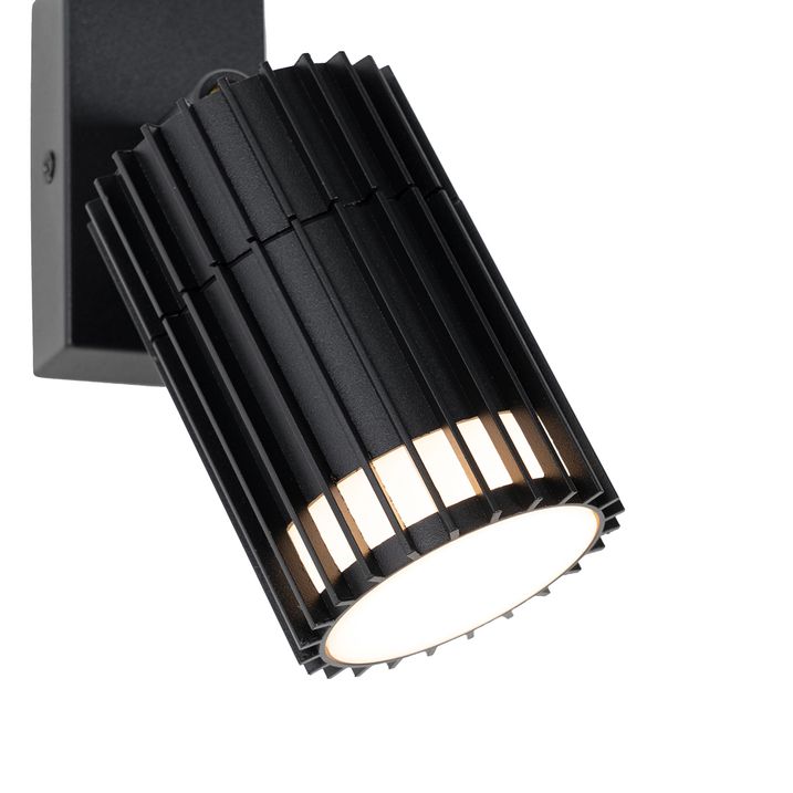 Qazqa Design Buiten Plafondspot Zwart IP44 - Boris