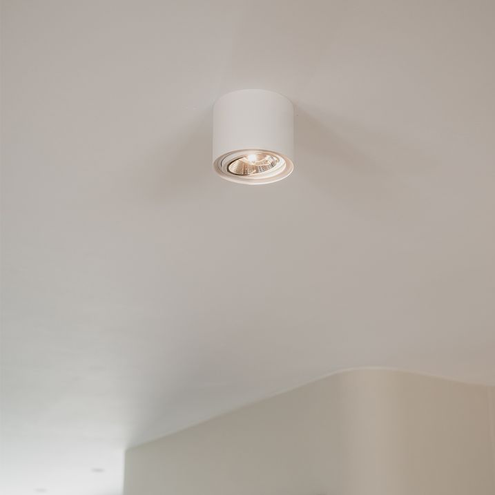 qazqa Design opbouwspot wit GU10 111mm - Impact