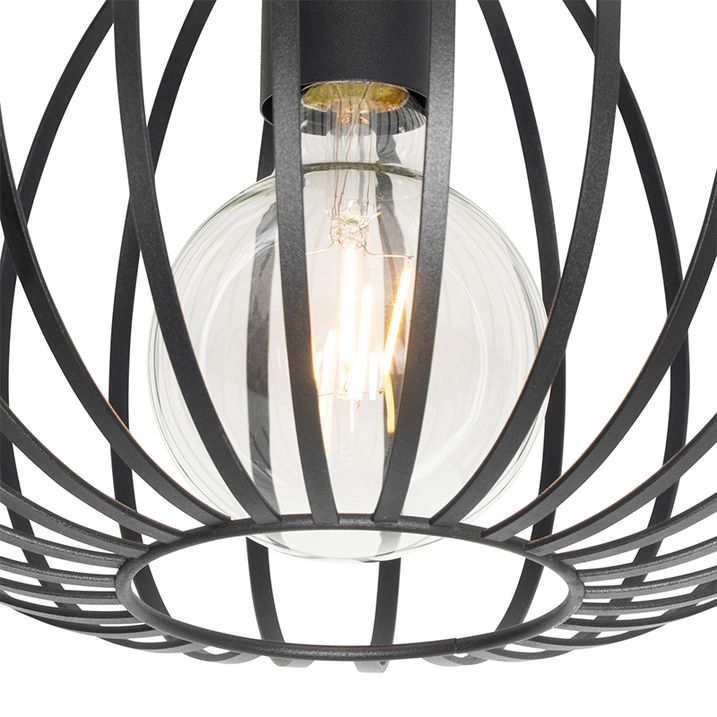 Qazqa Design Plafondlamp Zwart 30 Cm - Johanna