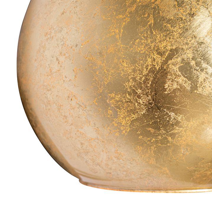 Qazqa Design Wandlamp Zwart Met Goud Glas - Bert
