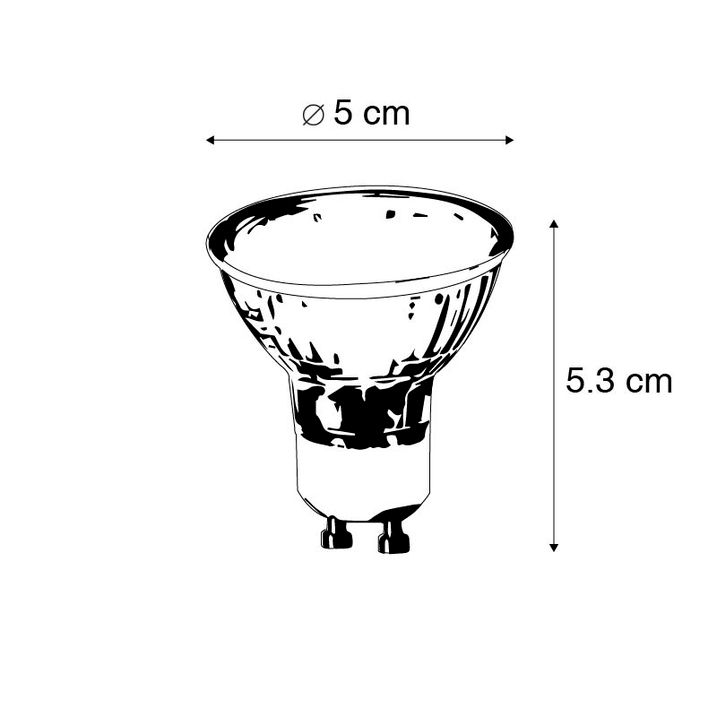 Qazqa GU10 LED Lamp COB 3 5W 330 Lm 3000K