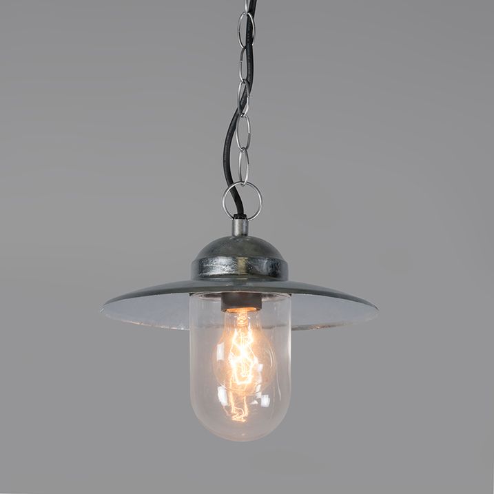Qazqa Industriële Hanglamp Zink IP44 - Munich