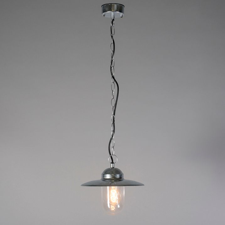 Qazqa Industriële Hanglamp Zink IP44 - Munich