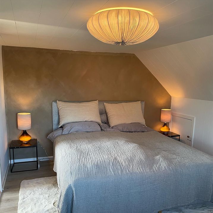 qazqa Japandi plafondlamp grijs 60cm 5-lichts - Plu