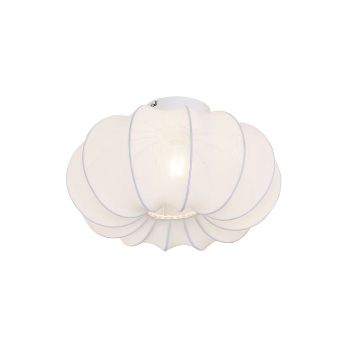 Qazqa Japandi Plafondlamp Wit 37cm - Plu Asyesha