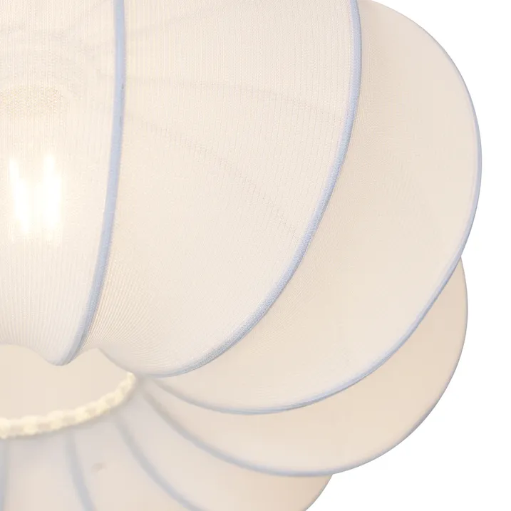 Qazqa Japandi Plafondlamp Wit 37cm - Plu Asyesha