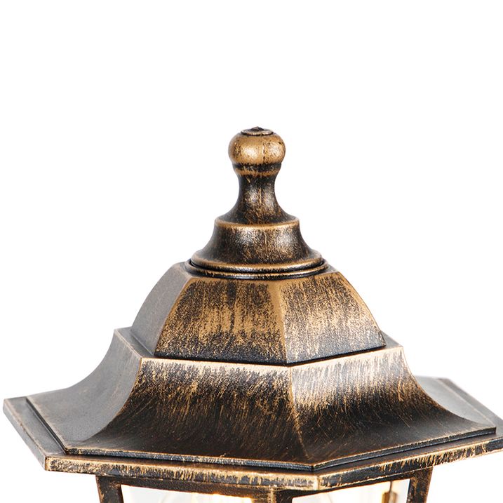 Qazqa Klassieke Lantaarn Antiek Goud - New Haven