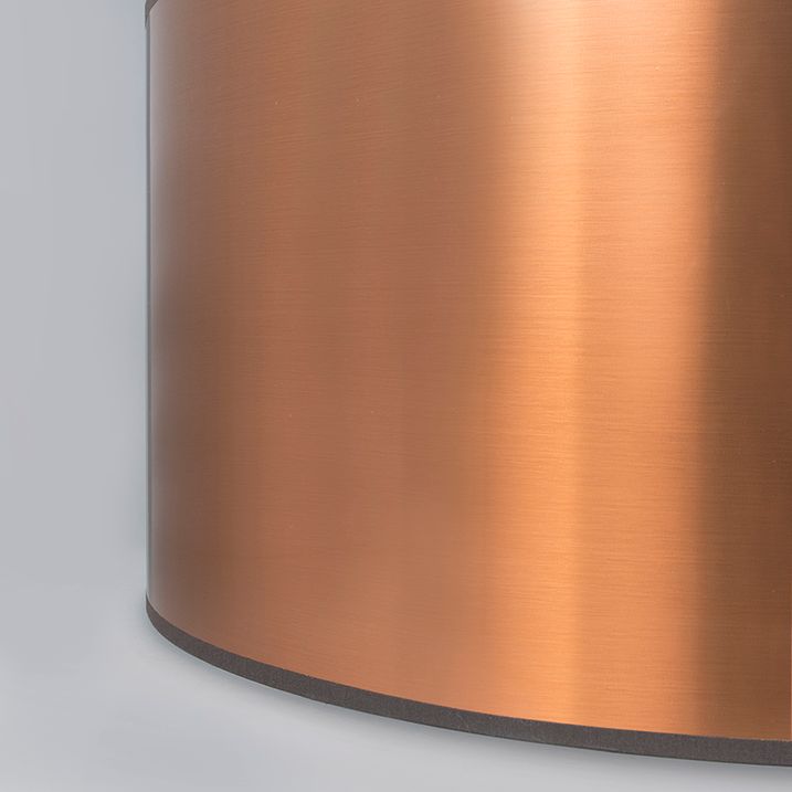 Qazqa Kunststof Lampenkap Koper Rond 50/50/25