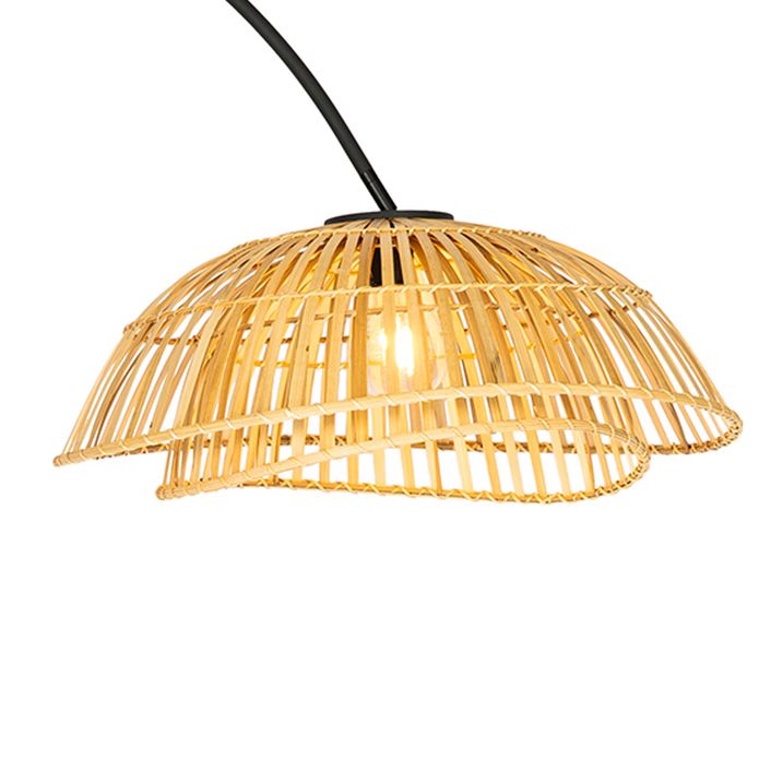 qazqa Lampenkap naturel bamboe - Pua