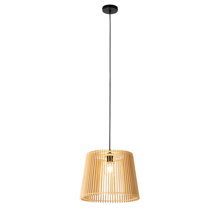 Qazqa Landelijke Buiten Hanglamp Hout IP44 - Jayla