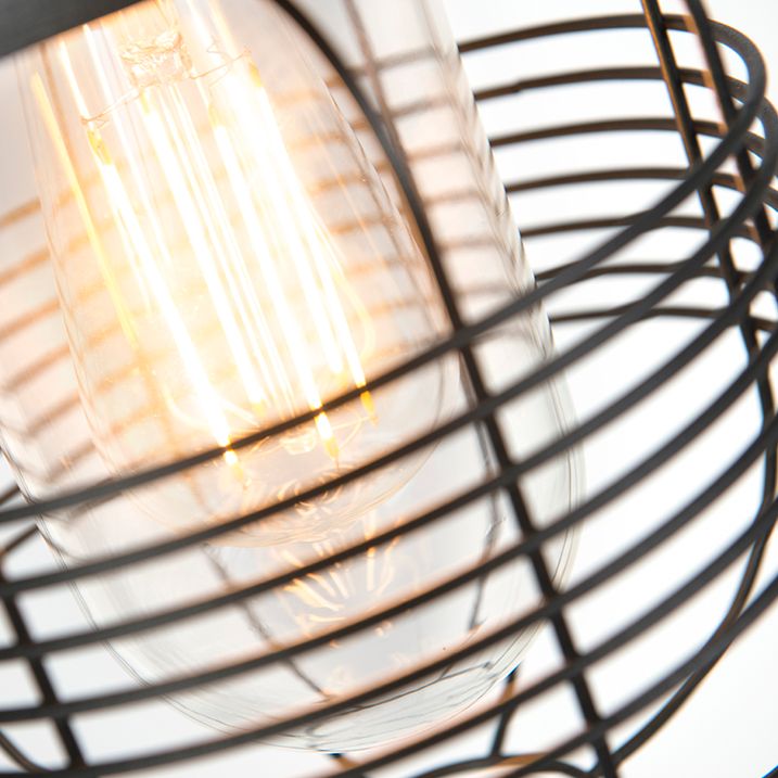 Qazqa Landelijke Buitenlamp Zwart IP44 - Guardado