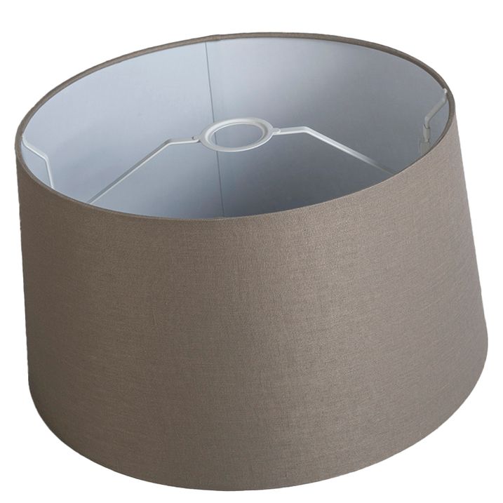 Qazqa Linnen Lampenkap Taupe 45 Cm