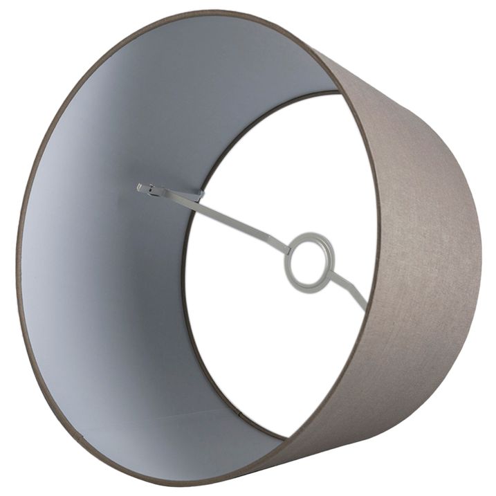 Qazqa Linnen Lampenkap Taupe 45 Cm